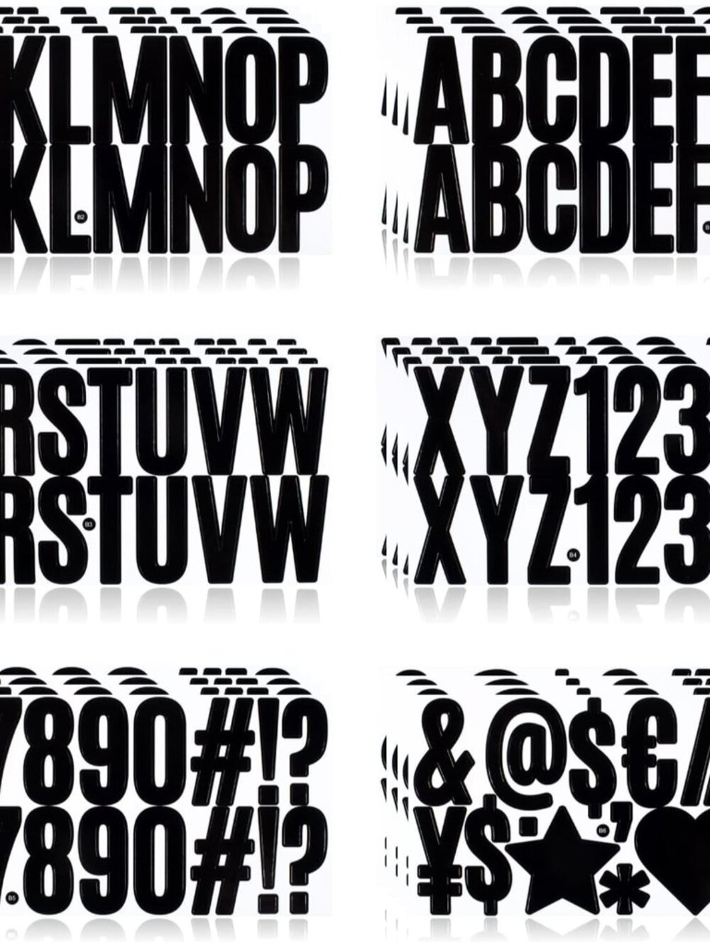 Letter Stickers,Mailbox Numbers,2.5 Inch Waterproof Vinyl Alphabet